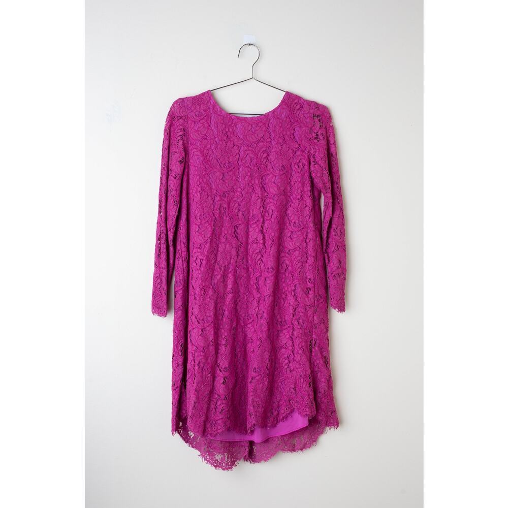 Adam Lippes x RTR Long Sleeve Trapeze Dress in Pink - Size 8 - Picture 2 of 8